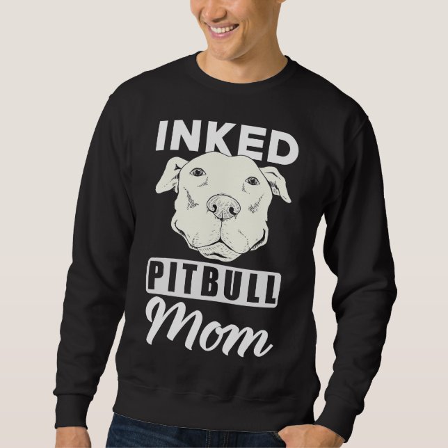 Sudadera Mamá de Pitbull con tinta (Anverso)