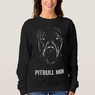 Sudadera Mamá de Pitbull, perro militar