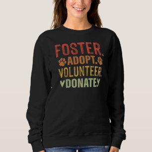 Sudadera Mamá de rescate de animales de la época adopta vol