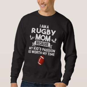 Sudadera Mamá De Rugby Porque Mi Pasión Por Los Niños Vale
