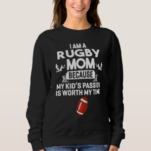 Sudadera Mamá De Rugby Porque Mi Pasión Por Los Niños Vale