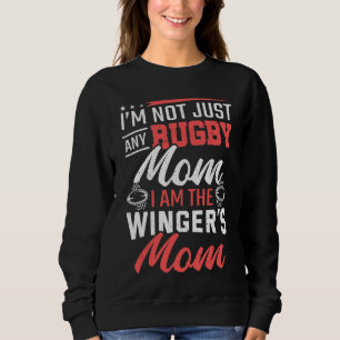 Sudadera Mamá de Rugby soy la jugadora de rugby de mamá del
