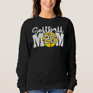 Sudadera Mamá de Softball número 20