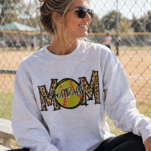 Sudadera Mamá de sóftbol personalizada, nombre del jugador