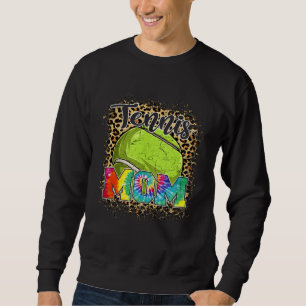 Sudadera Mamá de tenis estampado de leopardo Día de la madr