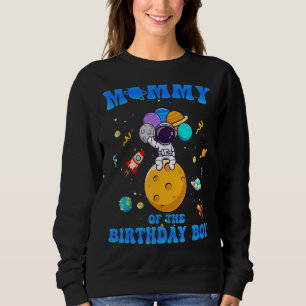 Sudadera Mamá Del Astronauta Espacial De Cumpleaños
