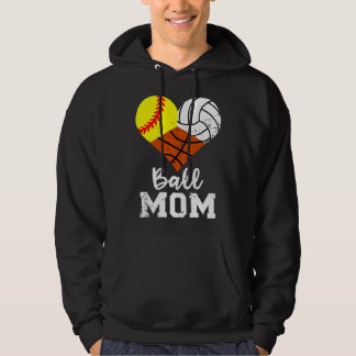 Sudadera Mamá del balón Fúbol divertido Baloncesto voleibol