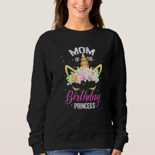 Sudadera Mamá Del Cumpleaños De La Princesa Unicornio