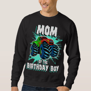 Sudadera Mamá del cumpleaños del monstruo de un bebé