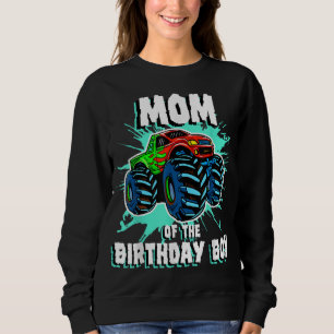 Sudadera Mamá del cumpleaños del monstruo de un bebé