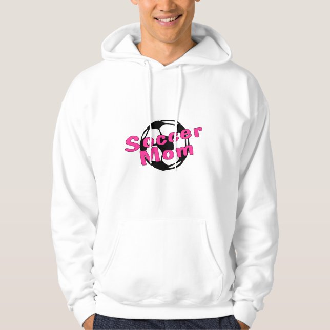 Sudadera Mamá del fútbol (rosa) (Anverso)