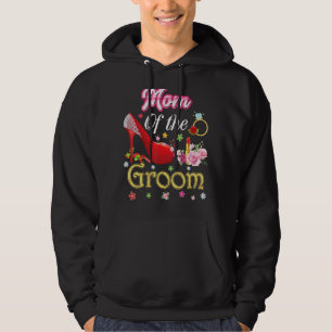 Sudadera Mamá Del Groom Feliz Boda Flor Mamáes De Zapato Ro