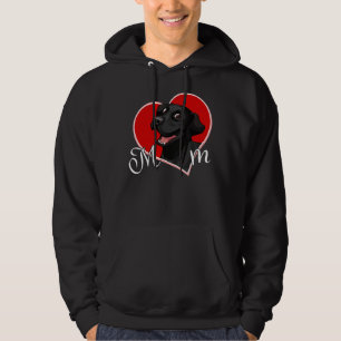 Sudadera Mamá del laboratorio negro Labrador mamá mastica a