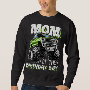 Sudadera Mamá del Monstruo del Cumpleaños Camión Cumpleaños