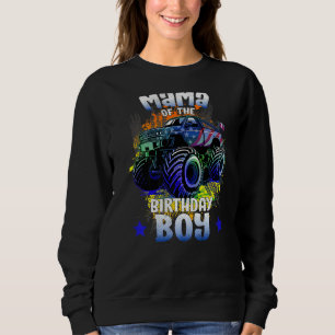 Sudadera Mamá Del Monstruo Del Nacimiento Camión Cumpleaños