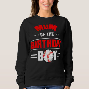 Sudadera Mamá Del Nacimiento Niño Béisbol Tema Familia Bday