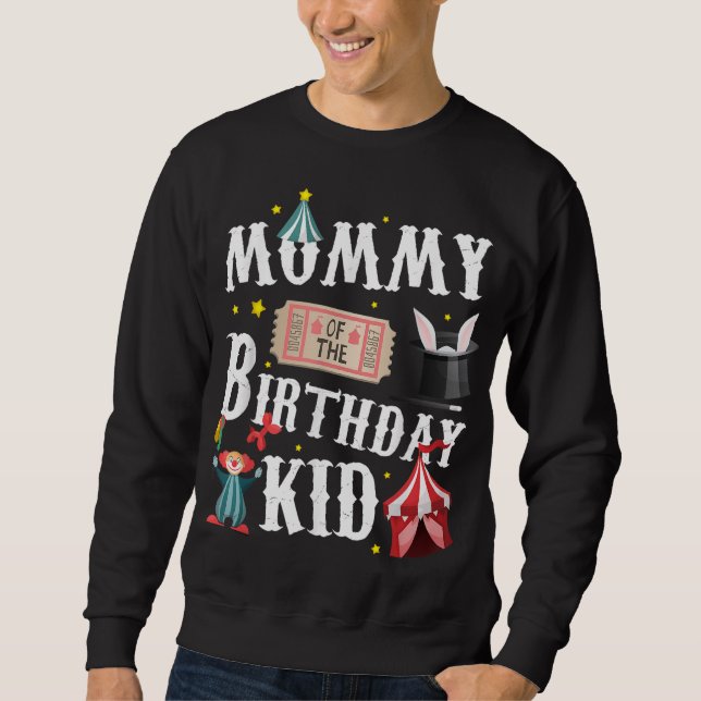 Sudadera Mamá Del Nacimiento Niño Ringmaster Mamá (Anverso)
