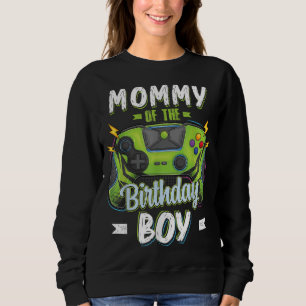 Sudadera Mamá del niño cumpleaños comparando familia Video