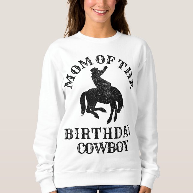 Sudadera Mamá del niño de cumpleaños - Fiesta de rodeo occi (Anverso)