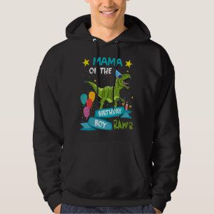 Sudadera Mamá Del Niño De Cumpleaños Rawr Dinosaur Birthday