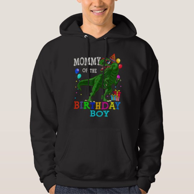 Sudadera Mamá Del Niño De Cumpleaños Rex Rawr Dinosaur Birt (Anverso)