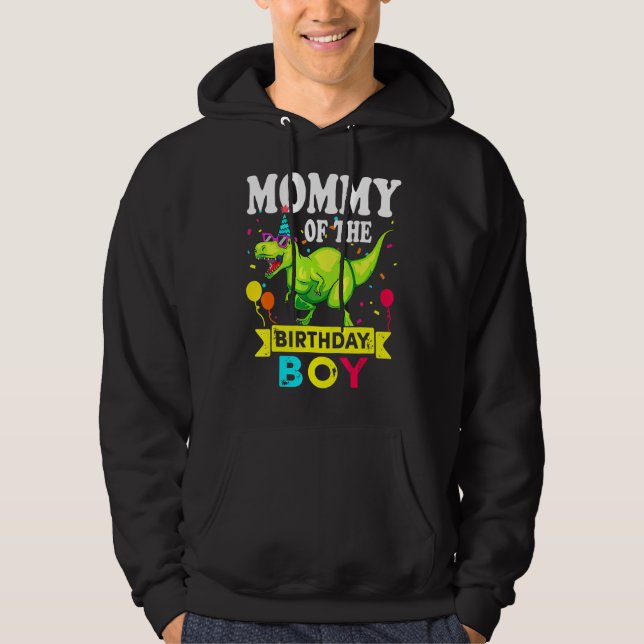 Sudadera Mamá Del Niño De Cumpleaños Rex Rawr Dinosaur Birt (Anverso)