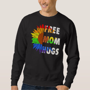 Sudadera Mamá del orgullo libre abraza el girasol Lgbtq Rai