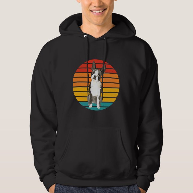 Sudadera Mamá del perro mamá del perro de Boston terrier de (Anverso)