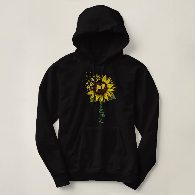 Sudadera Mamá del perro Pug Lover (Diseño del anverso)