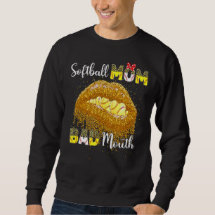 Sudadera Mamá del Softball Mal Boca Bola Vida