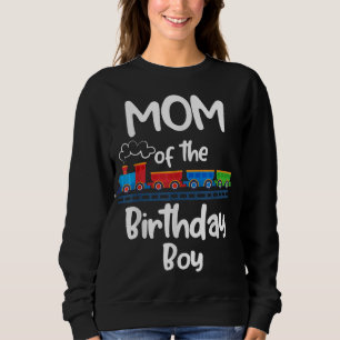 Sudadera Mamá Del Tema De Los Juguetes De Tren De Cumpleaño