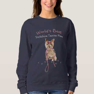 Sudadera Mamá del Yorkshire Terrier más linda del mundo