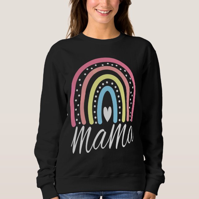 Sudadera Mama Día de la Madre Arcoiris Para Mamá (Anverso)