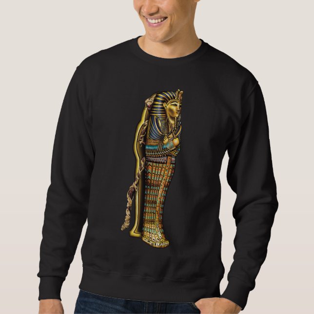 Sudadera Mamá egipcia en escófago, horror, Halloween (Anverso)
