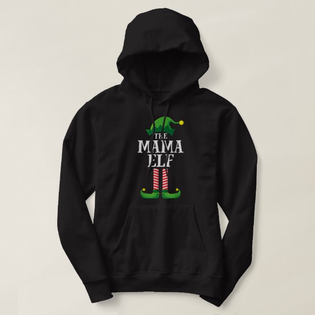Sudadera Mama Elf Matando a Navidades de grupo familiar Fie (Diseño del anverso)