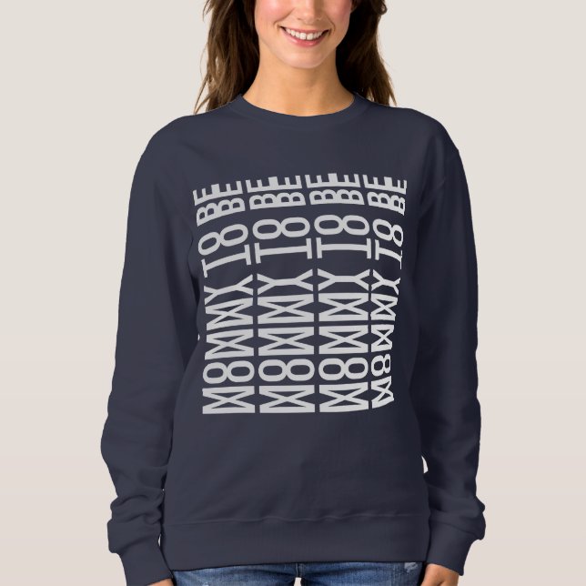 Sudadera MAMÁ EN CAMINO - Mensaje Oculto (Anverso)