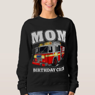 Sudadera Mamá equipo de bomberos de cumpleaños bomberos