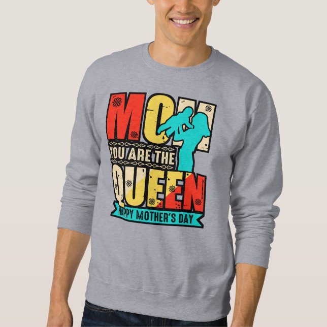 Sudadera Mamá, Eres La Reina-67761 Hoodie (Anverso)