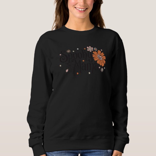 Sudadera Mama Espeluznante  Mama de Halloween Mama Faboolou (Anverso)