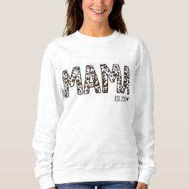 Sudadera Mama Est Sweatshirt, Personalizado Mama Est 2022 L