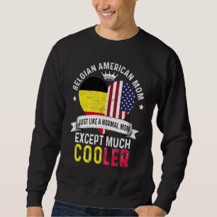 Sudadera Mamá estadounidense belga Día de las Madres Mamá B