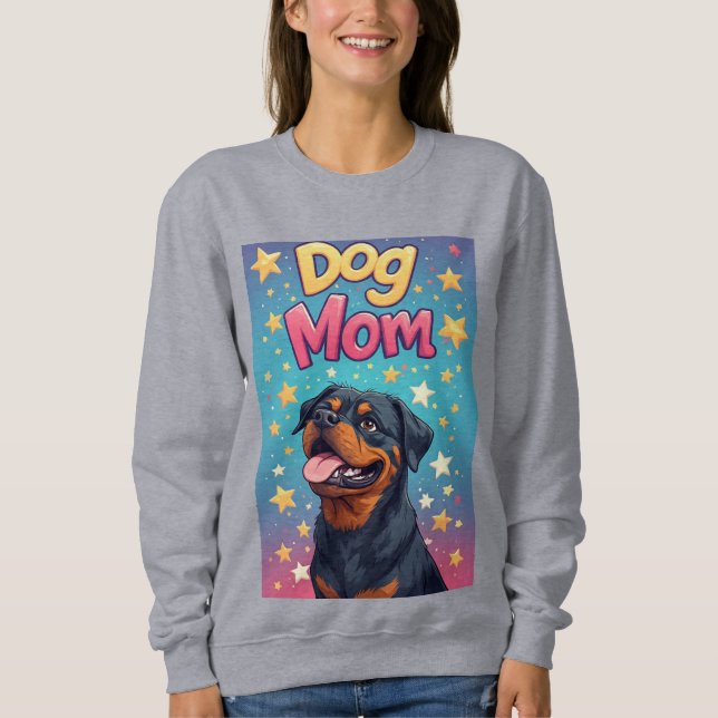 Sudadera Mamá Feliz de Rottweiler (Anverso)