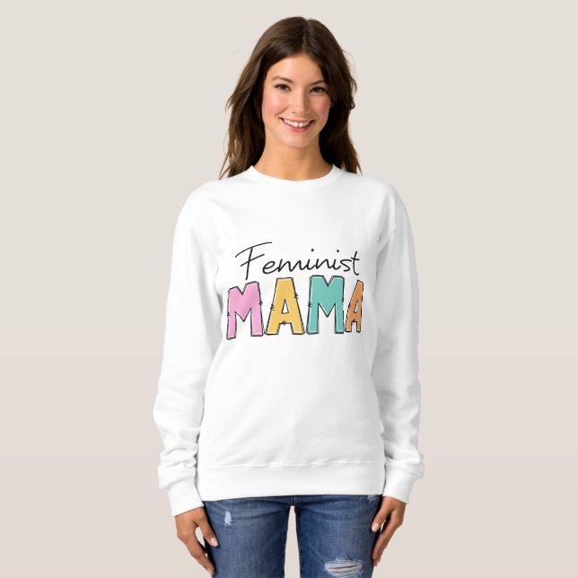 Sudadera Mamá feminista (Anverso completo)
