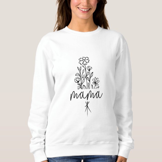 Sudadera Mama Floral Bouquet Sweatshirt - Cómodo Fit (Anverso)