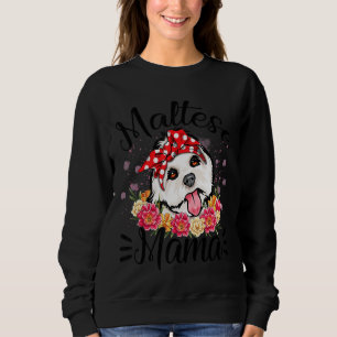 Sudadera Mamá florals maltesas se burlan del día de la madr