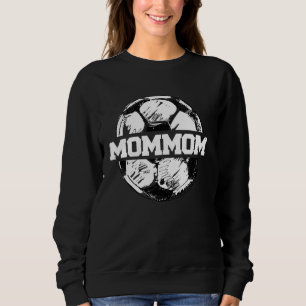 Sudadera Mamá fútbolMamá pelota de fútbol dividida divertid