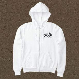 Sudadera Mamá Gata Amante de las Mascotas Frase Divertida M