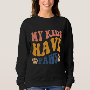 Sudadera Mamá Gata Mamá Groovy Carta Mis hijos tienen pata