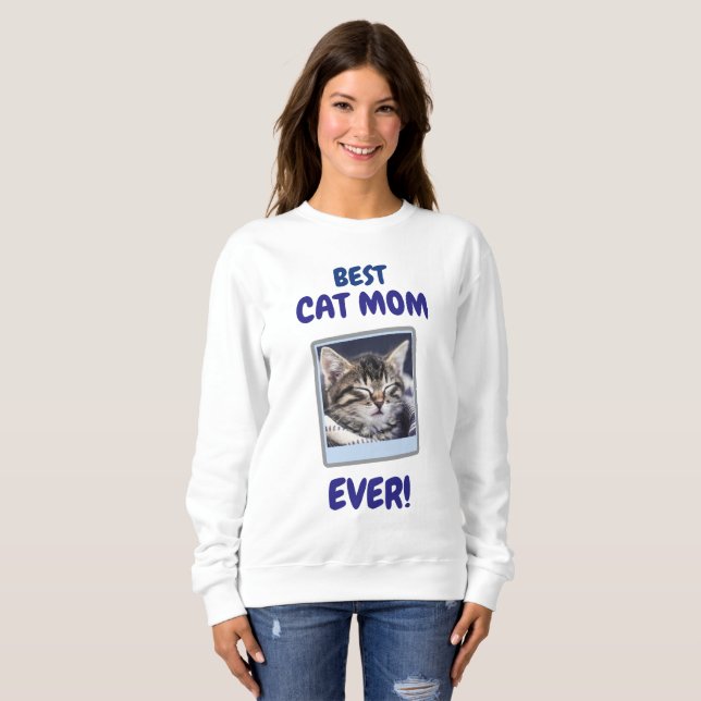SUDADERA MAMÁ GATA PERSONALIZADA DÍA DE LA MADRE PERRO AMOR (Anverso completo)