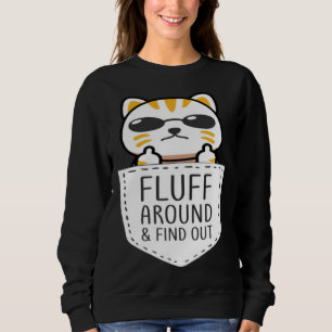 Sudadera Mamá Gato  Acaricia y Descubre Papá Gato Gatito Po